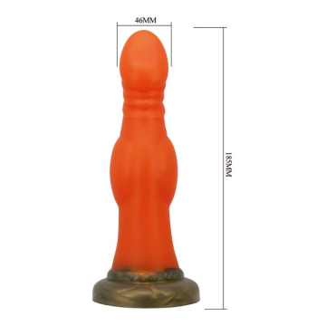 POWER MONSTERS - BLAZEHEART CHARGER FANTASY DILDO IN SILICONE 18,5 CM Ø 4,5 CM