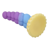 POWER MONSTERS - GODEMICHET EN SILICONE LICORNE TRICOLOR FANTASY 22 CM Ø 5 CM
