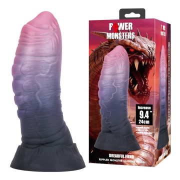 POWER MONSTERS - DREADFUL FIEND BICOLOR FANTASY SILICONE DILDO 24 CM Ø 6 CM