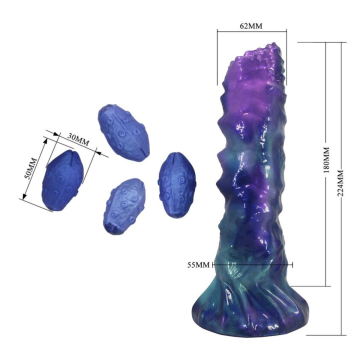 POWER MONSTERS - DUSKWAKER SENTINEL GONFLABLE TRICOLOR EN SILICONE, 23 CM Ø 5 CM