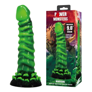 POWER MONSTERS - MANTICORE FANTASY GODEMICHET EN SILICONE 23 CM Ø 5 CM