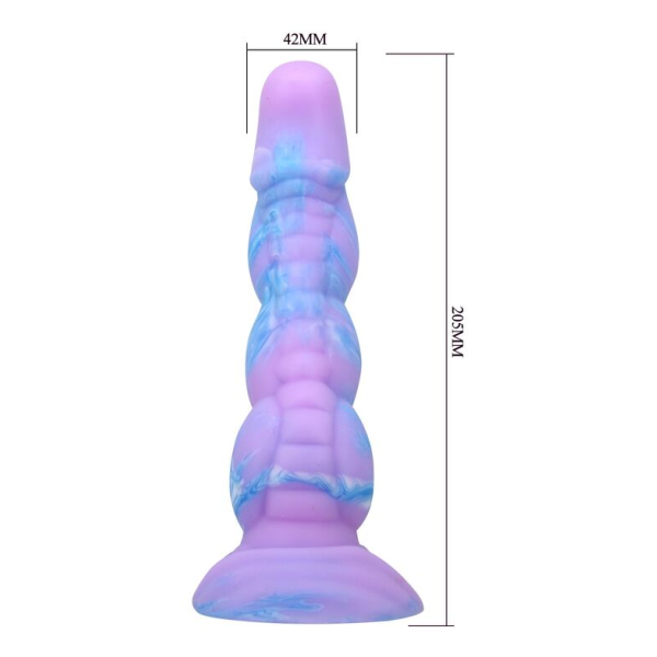 POWER MONSTERS - ALIEN FANTASY GODEMICHET EN SILICONE 20,5 CM Ø 4,8 CM