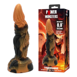 POWER MONSTERS - TIRANNOSAURO BICOLORE FANTASY DILDO IN SILICONE 20,5 CM Ø 5 CM