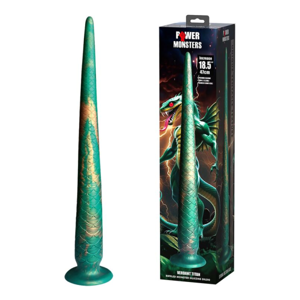 POWER MONSTERS - WILDWYRM TAIL BICOLOR FANTASY SILIKONDILDO 47 CM Ø 4 CM