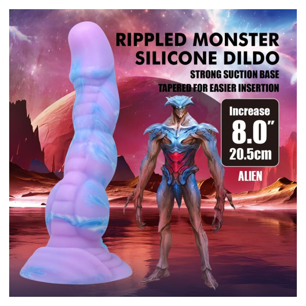 POWER MONSTERS - DILDO IN SILICONE ALIEN FANTASY 20,5 CM Ø 4,8 CM