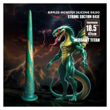 POWER MONSTERS - WILDWYRM TAIL BICOLOR FANTASY GODEMICHET EN SILICONE 47 CM Ø 4 CM