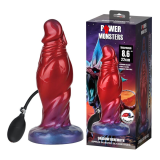 POWER MONSTERS - SHADOW BEHEMOTH ZWEIFARBIGER AUFBLASBARER FANTASIE-SILIKONDILDO 22 CM Ø 5 CM