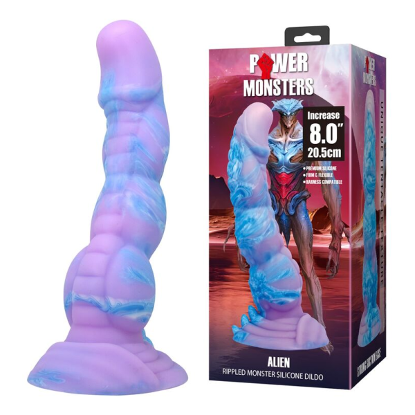 POWER MONSTERS - ALIEN FANTASY SILIKONDILDO 20,5 CM Ø 4,8 CM