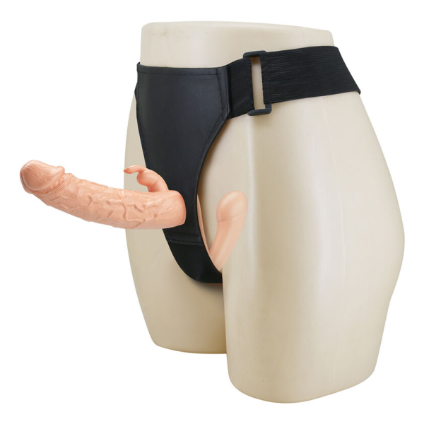 BAILE - CHARLOTTE HOLLOW DOPPIA PENETRAZIONE STRAP-ON FLESH