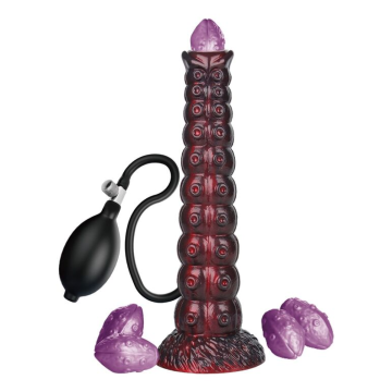 POWER MONSTERS - VOIDCLAW BRUTE ZWEIFARBIGER AUFBLASBARER FANTASIE-SILIKONDILDO 29 CM Ø 5,7 CM