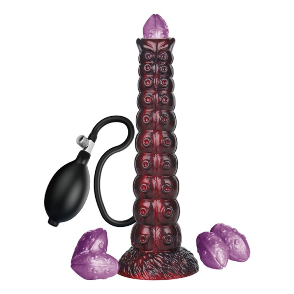 POWER MONSTERS - VOIDCLAW BRUTE ZWEIFARBIGER AUFBLASBARER FANTASIE-SILIKONDILDO 29 CM Ø 5,7 CM