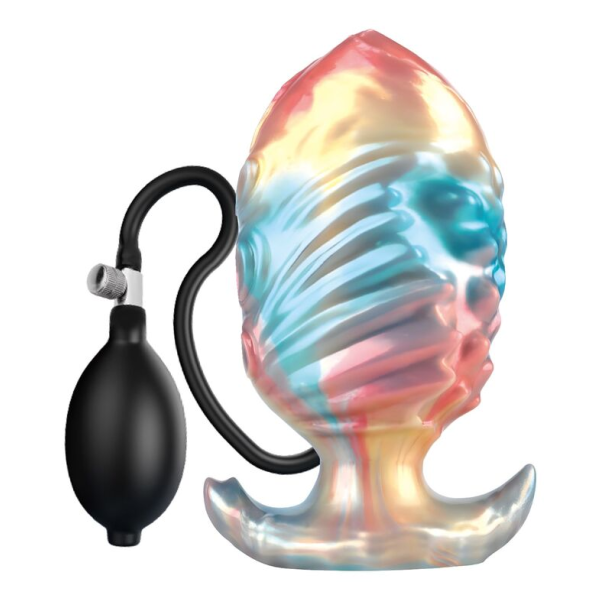 POWER MONSTERS - EBON LEVIATHAN TRICOLORE PLUG ANALE GONFIABILE FANTASY 18 CM