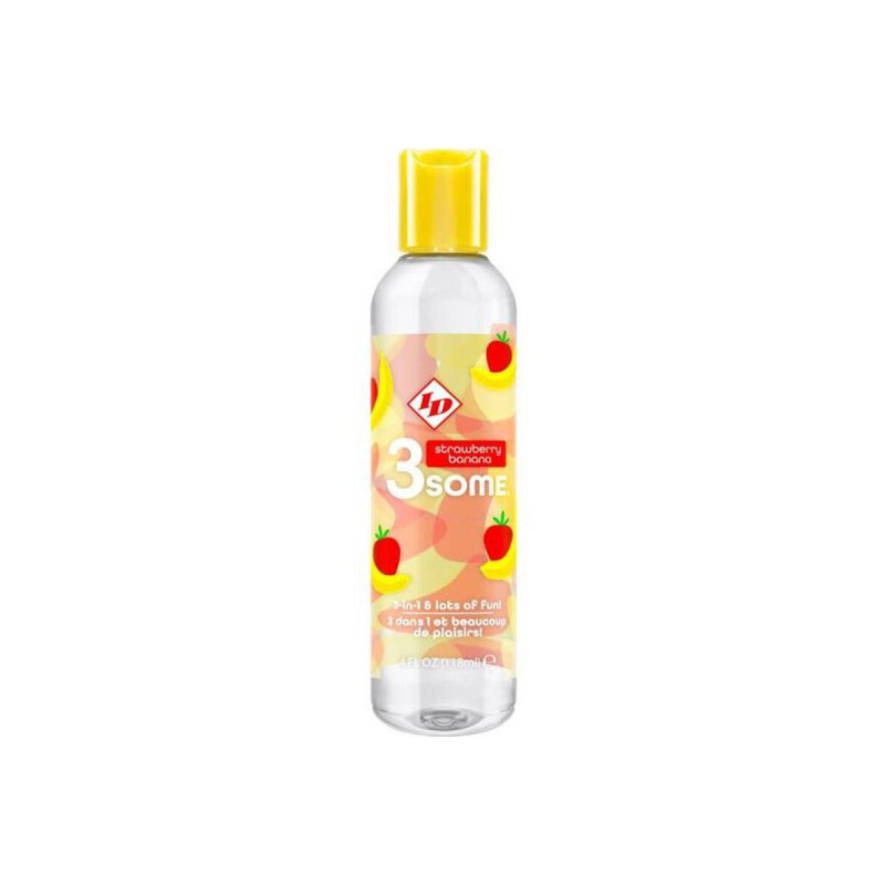 ID 3SOME - 4 FL OZ STRAWBERRY BANANA BOTTLE - With delicious flavors