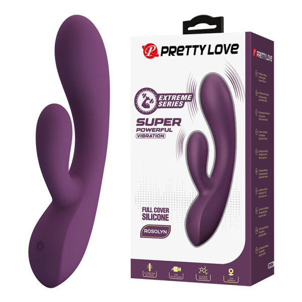 PRETTY LOVE - ROSOLYN RECHARGEABLE RABBIT VIBRATOR 10 FUNCTIONS