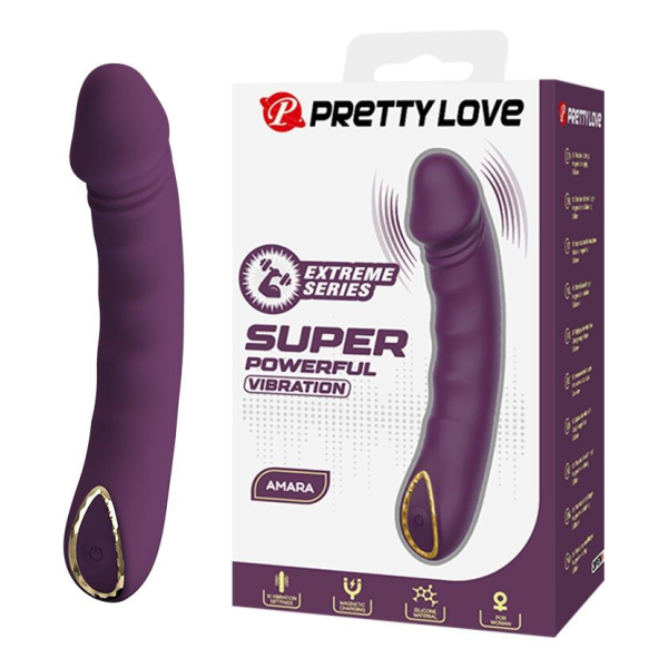 PRETTY LOVE - AMARA RECHARGEABLE VIBRATOR 10 FUNCTIONS PURPLE