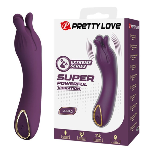 PRETTY LOVE - LUNAO RECHARGEABLE VIBRATOR 10 FUNCTIONS PURPLE