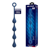 MR PLAY - BLUE SILICONE ANAL BEADS SIZE M 33 CM
