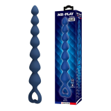 MR PLAY - BLUE SILICONE ANAL BEADS & ANAL PLUG 26.7 CM