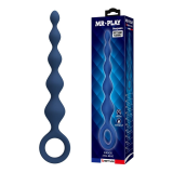 MR PLAY - PERLES ANALES EN SILICONE BLEU ET PLUG ANAL 20,4 CM