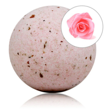 TALOKA - BOMBA DA BAGNO PROFUMATA ALLA ROSA CON PETALI DI ROSA