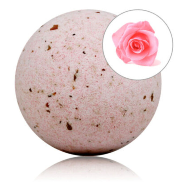 TALOKA - BOMBA DA BAGNO PROFUMATA ALLA ROSA CON PETALI DI ROSA