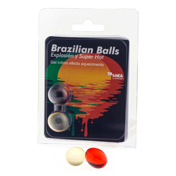 TALOKA - 2 BRAZILIAN BALLS SUPER HOT EFFECT EXCITING GEL