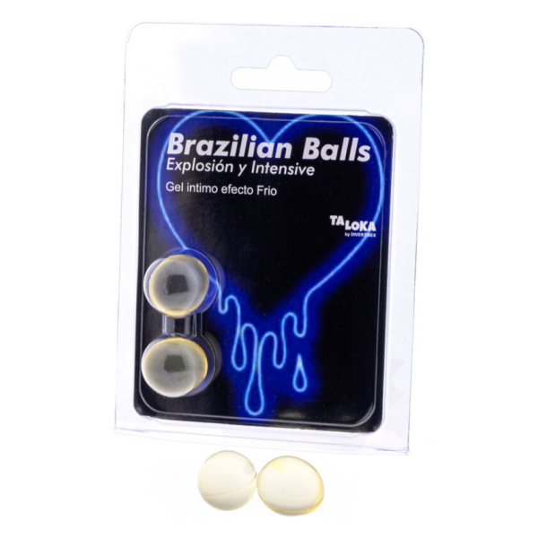 TALOKA - 2 BRAZILIAN BALLS COLD & VIBRATION EFFECT EXCITING GEL