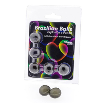 TALOKA - 5 BOULES BRÉSILIENNES PLUS DEFFET DE SAVEUR GEL EXCITANT