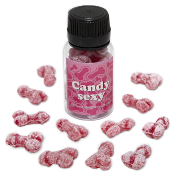 DIABLO PICANTE - CANDY SEXY JAR OF 12 STRAWBERRY-CHERRY FLAVOR GUMMIES