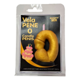 DIABLO PICANTE - BOUGIE PÉNIS EN FORME DE CHIFFRE 0 COULEUR OR