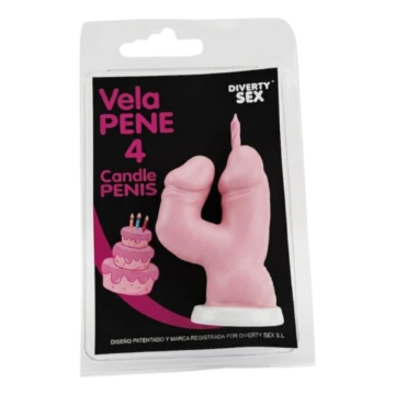 DIABLO PICANTE – PENISKERZE IN FORM DER ZAHL 4, ROSA FARBE