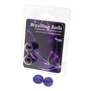 TALOKA - 2 BRASILIANISCHE BLLE, ELEKTRISCHER VIBRATIONSEFFEKT, AUFREGENDES GEL
