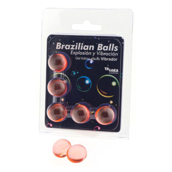 TALOKA - 5 BALLES BRÉSILIENNES GEL EXCITANT EFFET VIBRANT