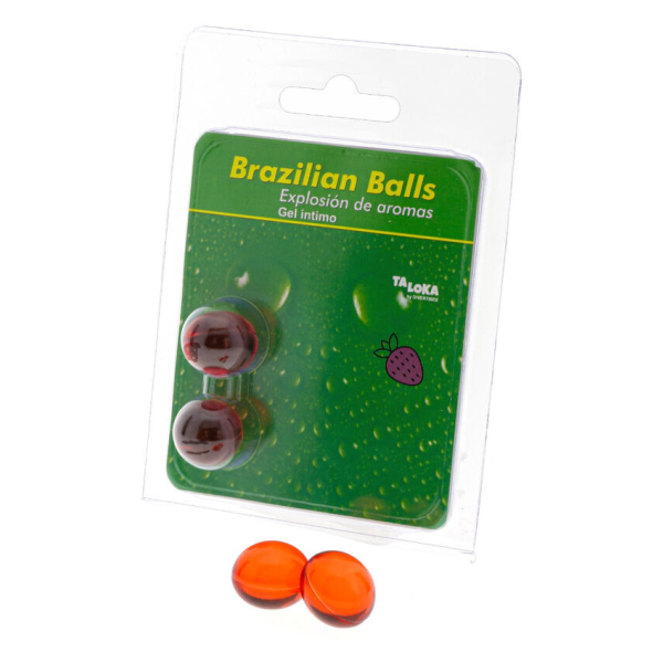 TALOKA - 2 BRASILIANISCHE KUGELN ERDBEER-INTIM-GEL