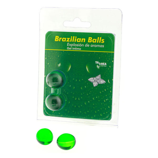 TALOKA - 2 BOULES BRÉSILIENNES GEL INTIME MENTHE