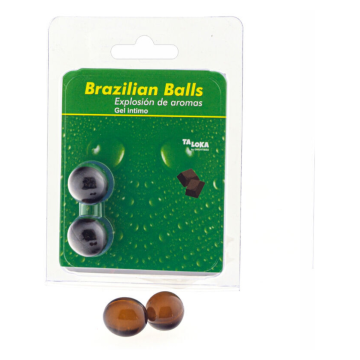 TALOKA - 2 BRASILIANISCHE KUGELN SCHOKOLADEN-INTIM-GEL