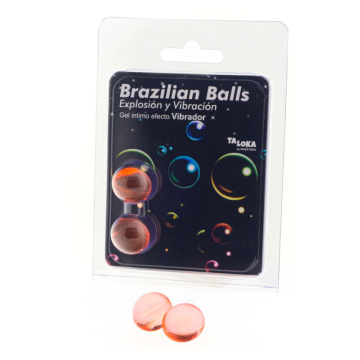 TALOKA - 2 BRASILIANISCHE BLLE MIT VIBRATIONSEFFEKT, AUFREGENDES GEL