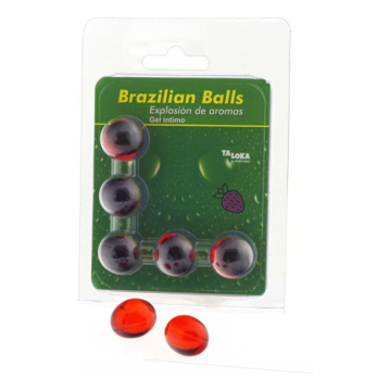 TALOKA - 5 BRASILIANISCHE KUGELN ERDBEER-INTIM-GEL