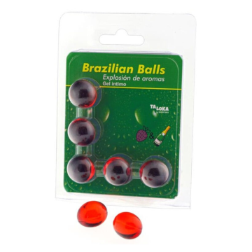 TALOKA - 5 SFERE BRASILIANE GEL INTIMO FRAGOLE E CHAMPAGNE