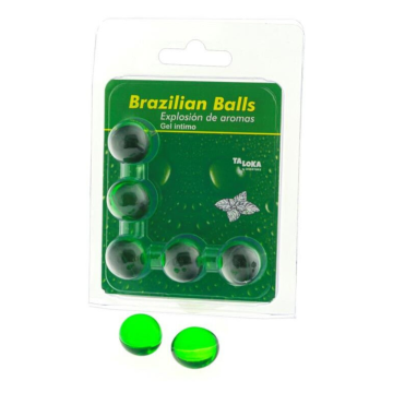 TALOKA - 5 BOULES BRÉSILIENNES GEL INTIME MENTHE