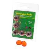 TALOKA - 5 BRAZILIAN BALLS STRAWBERRY & CHOCOLATE INTIMATE GEL