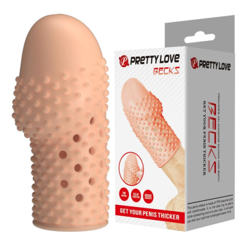 PRETTY LOVE – GEEK'S PENISHÜLLE FÜR EINEN DICKEREN PENIS IN NATURFARBE