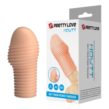 PRETTY LOVE - MANCHON PÉNIS HOTTT POUR UN PÉNIS PLUS ÉPAISSE COULEUR NATURELLE
