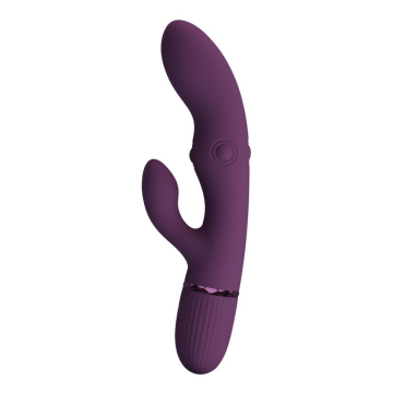 PRETTY LOVE - ZACH VIBRATEUR LAPIN RECHARGEABLE À POUSSER 5+5 FONCTIONS