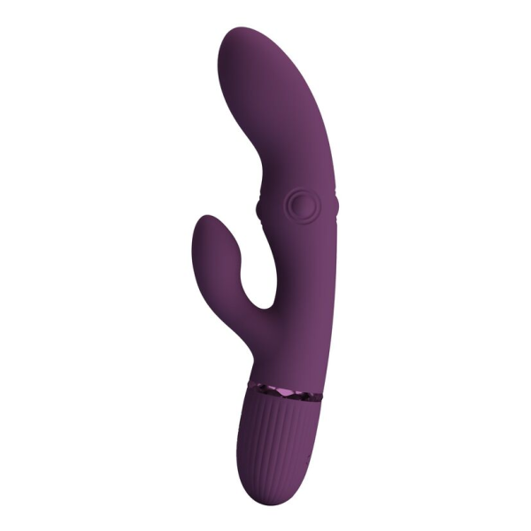 PRETTY LOVE - ZACH VIBRATEUR LAPIN RECHARGEABLE À POUSSER 5+5 FONCTIONS