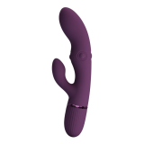 PRETTY LOVE - ZACH VIBRATEUR LAPIN RECHARGEABLE À POUSSER 5+5 FONCTIONS