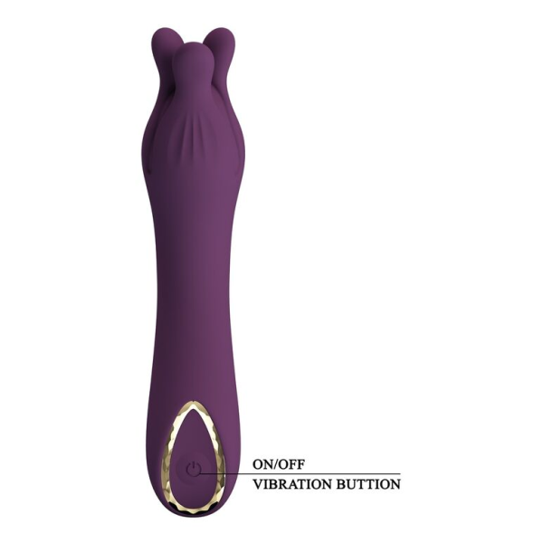 PRETTY LOVE - VIBRATORE RICARICABILE LUNAO 10 FUNZIONI VIOLA