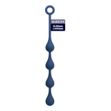 MR PLAY - PERLES ANALES EN SILICONE BLEU, TAILLE M (33 CM)