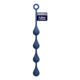 MR PLAY - PERLE ANALI IN SILICONE BLU TAGLIA L 42,6 CM