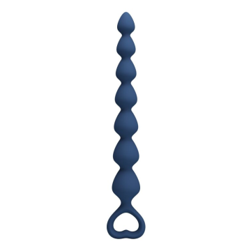 MR PLAY - BLUE SILICONE ANAL BEADS & ANAL PLUG 26.7 CM